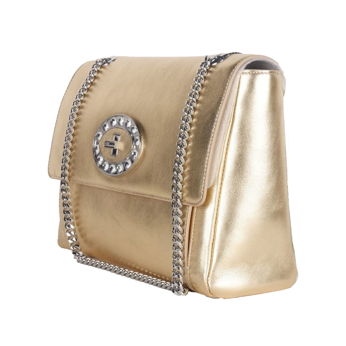 Sac à bandoulière en cuir doré Blumarine - Modèle B97.002