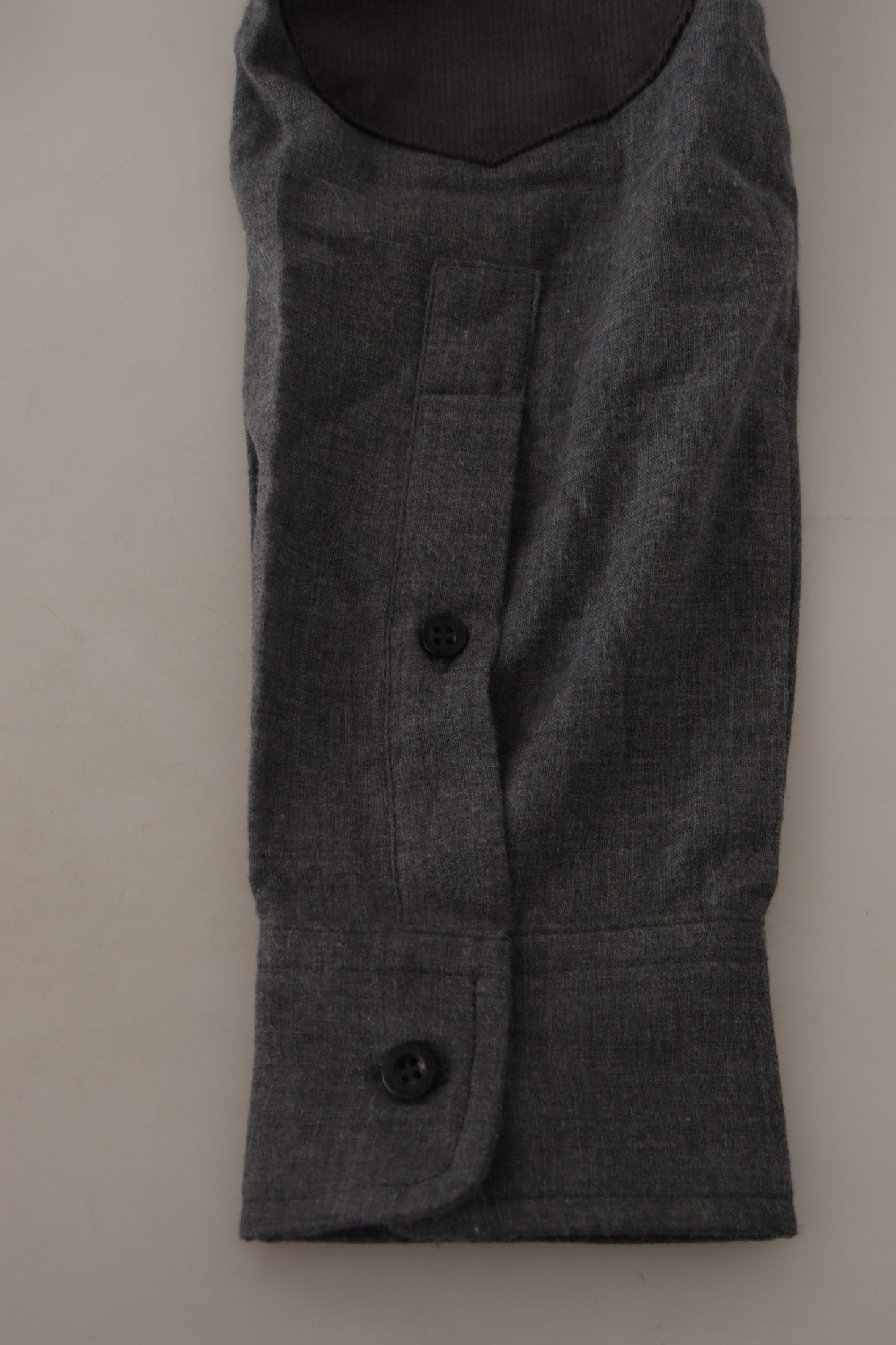 Chemise homme décontractée en coton gris foncé Costume National