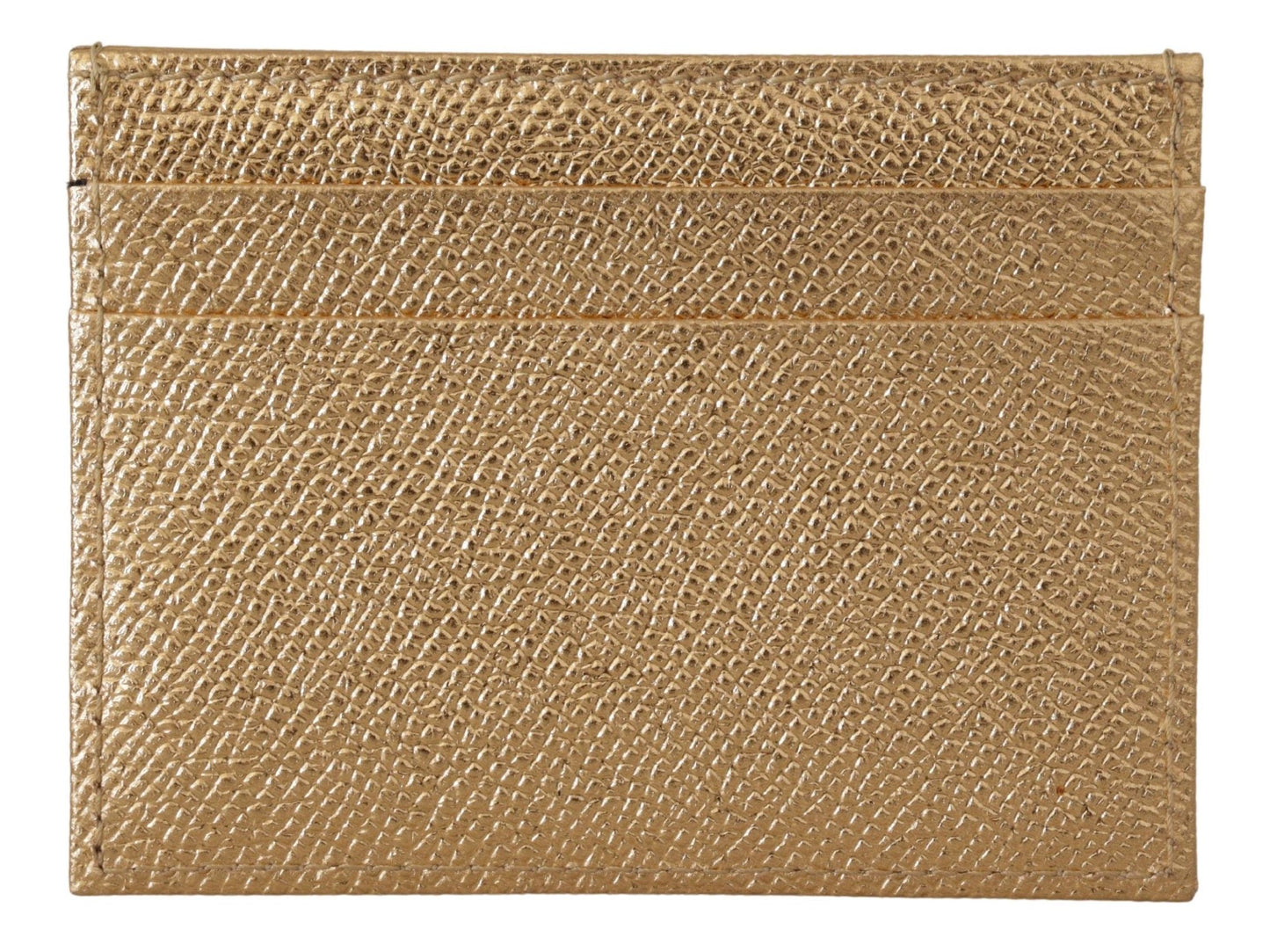 Dolce & Gabbana Gouden Leren #DGLovesLondon Dames Kaarthouder Portemonnee