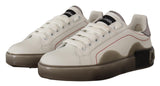 Dolce & Gabbana White Leather Portofino Sneakers for Women