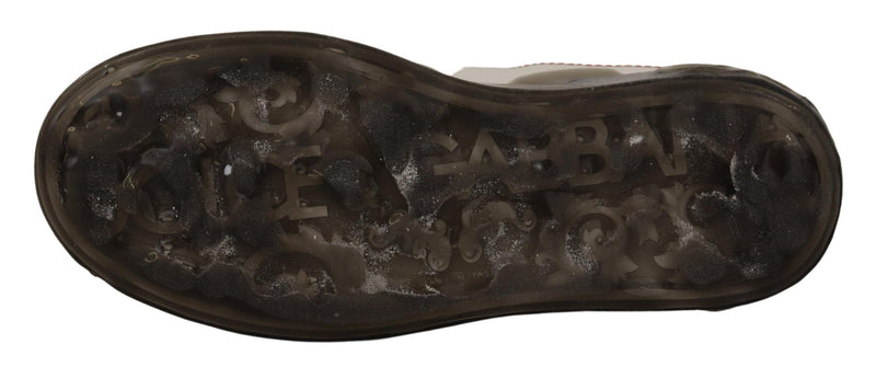 Dolce & Gabbana Portofino Sneakers en Cuir Blanc pour Femmes