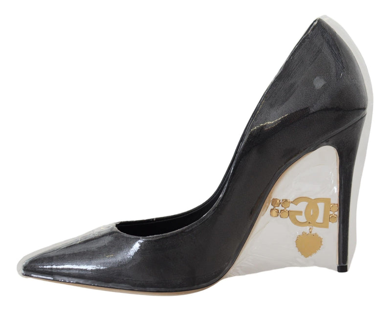 Dolce & Gabbana Black Leather Heels Pumps - Authentic Style