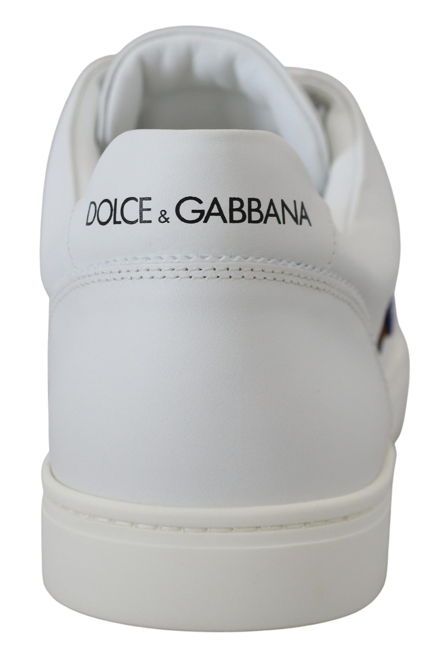 Sneakers basses en cuir blanc avec logo DG de Dolce & Gabbana