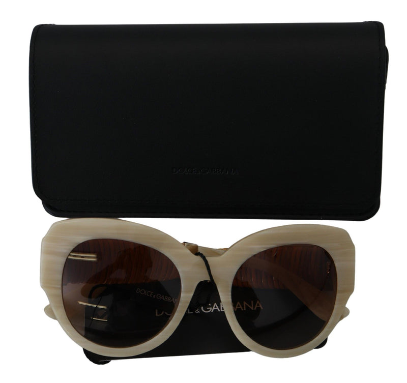 Dolce & Gabbana DG4294 Beige Acetate Full Rim Sunglasses