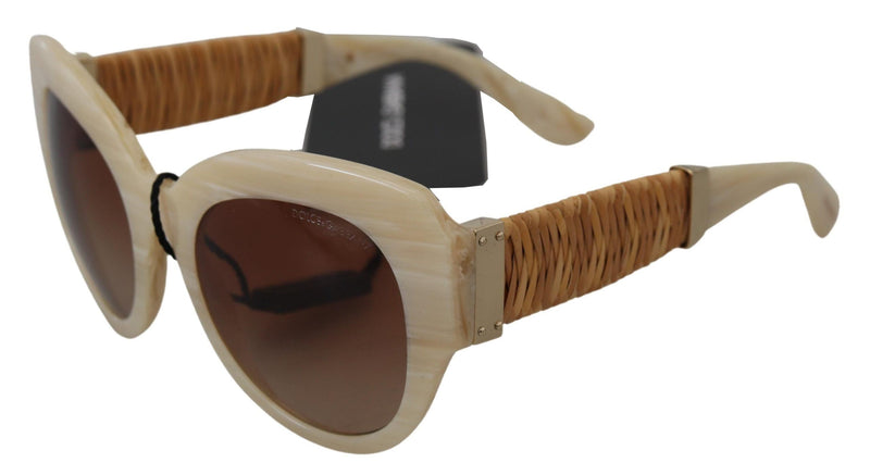 Dolce & Gabbana DG4294 Beige Acetate Full Rim Sunglasses