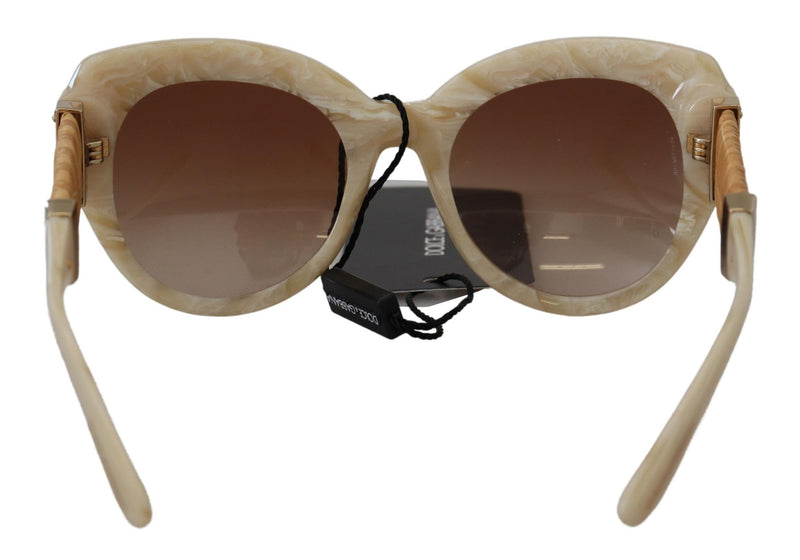 Dolce & Gabbana DG4294 Beige Acetate Full Rim Sunglasses