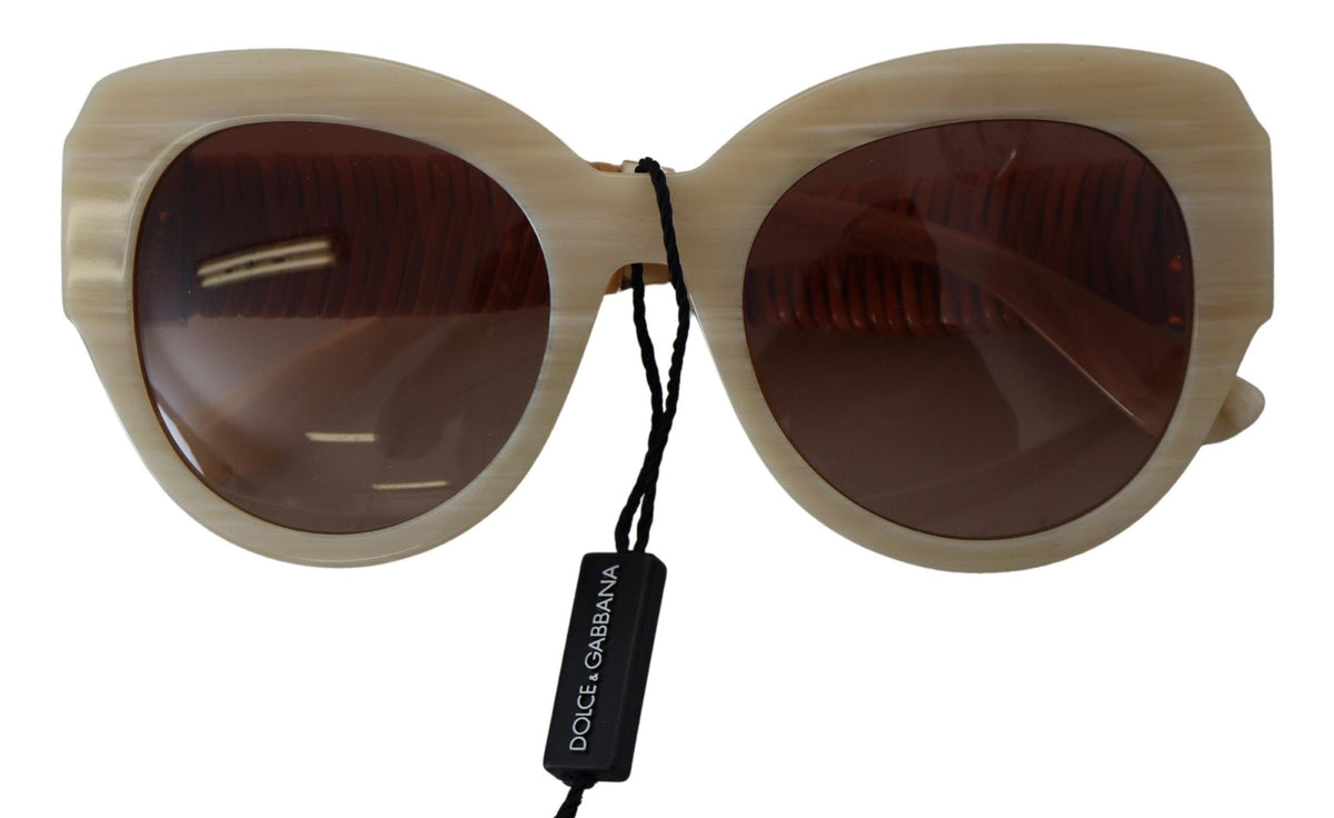 Dolce & Gabbana DG4294 Beige Acetate Full Rim Sunglasses