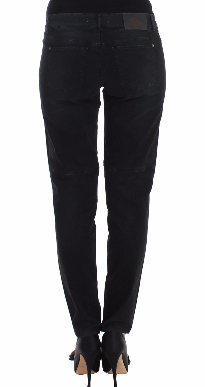 Jean slim bleu en denim Ermanno Scervino, coupe droite et jambes étroites.