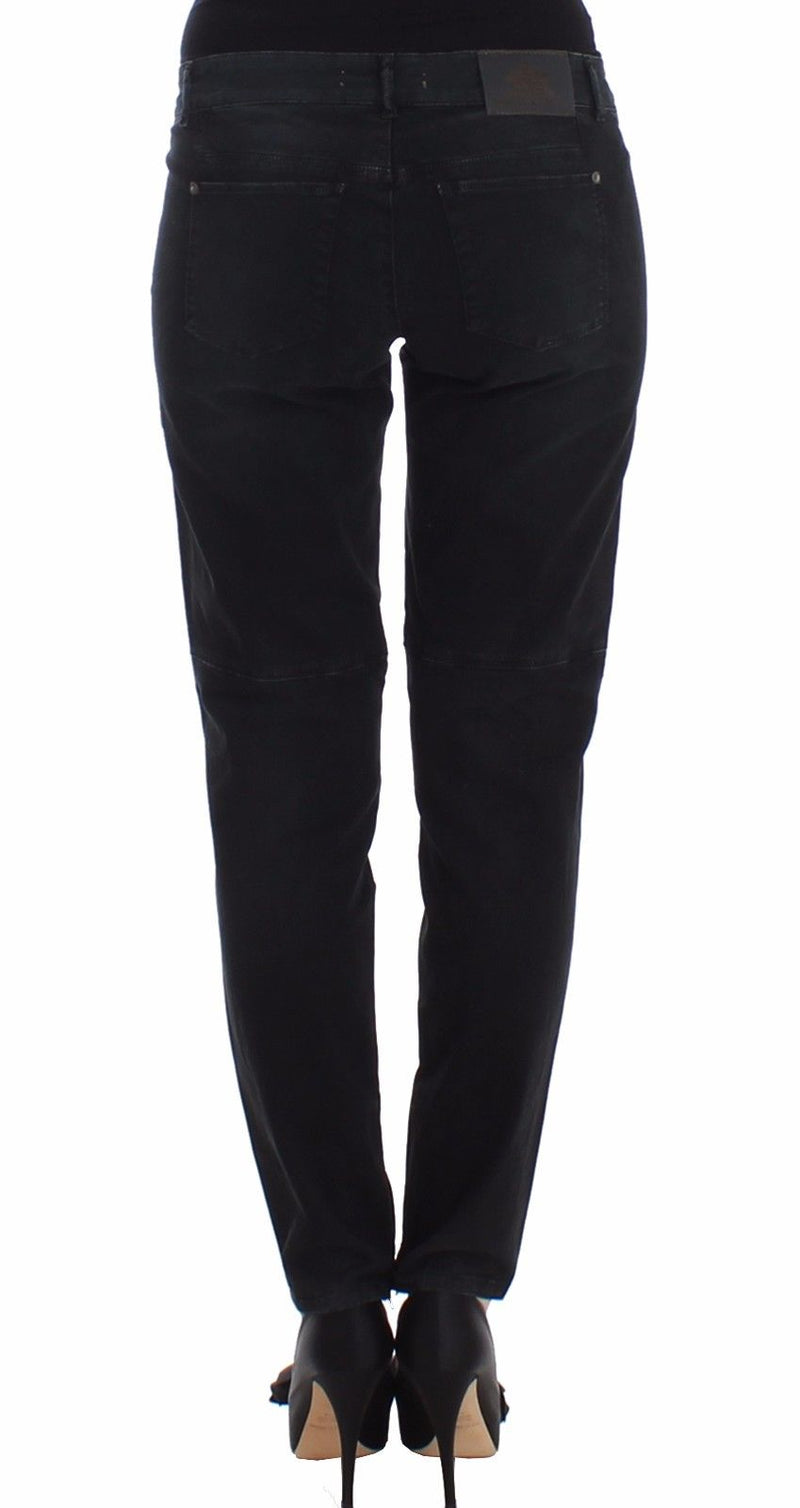 Jean slim bleu en denim Ermanno Scervino, coupe droite et jambes étroites.