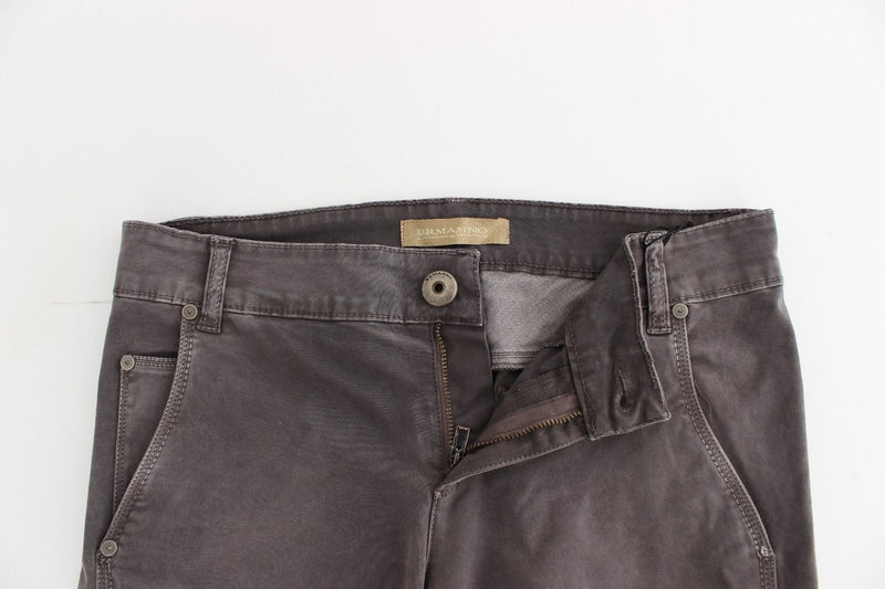 Jean slim gris en denim, coupe skinny et extensible, Ermanno Scervino.