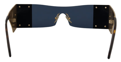 Lunettes de soleil rectangulaires Dolce & Gabbana en métal doré DG2263