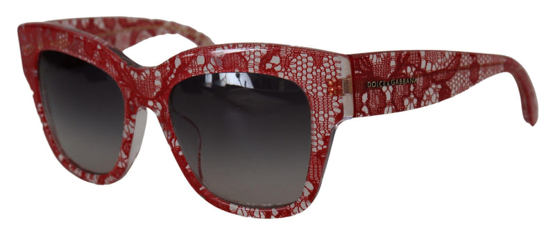 Dolce & Gabbana DG4231F Lunettes de Soleil en Dentelle Rouge
