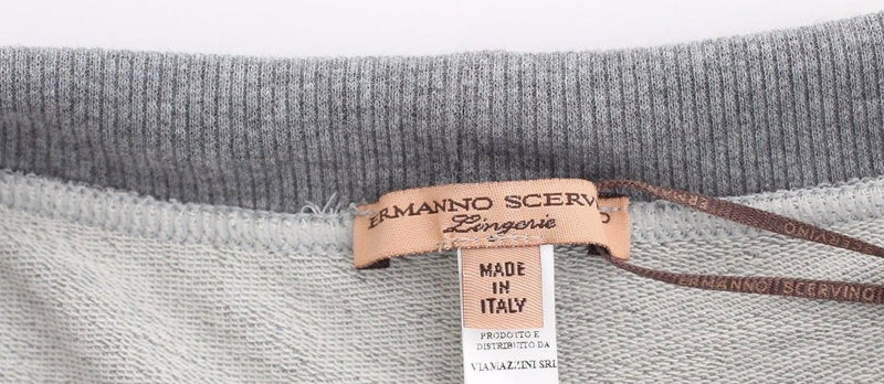 Short de nuit/mini-short de lingerie gris Ermanno Scervino