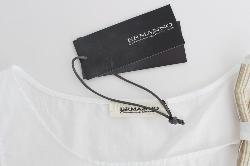 Haut blanc, chemisier, débardeur, sans manches, Ermanno Scervino