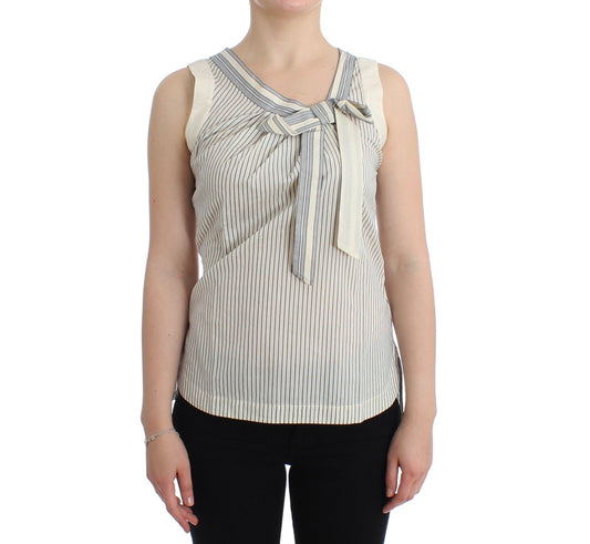 Haut, chemisier, chemise rayée, débardeur à nœud, maillot de bain Ermanno Scervino