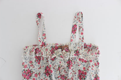 Mini-robe de plage à fleurs roses de la collection de maillots de bain d'Ermanno Scervino.