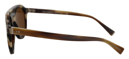 Lunettes de soleil ovales à monture intégrale Dolce & Gabbana DG4306, marron écaille de tortue