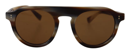 Lunettes de soleil ovales à monture intégrale Dolce & Gabbana DG4306, marron écaille de tortue