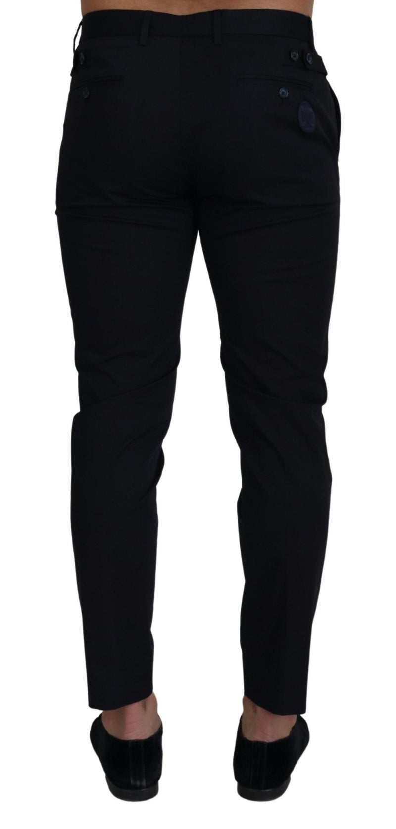 Pantalon chino slim en coton stretch bleu Dolce &amp; Gabbana