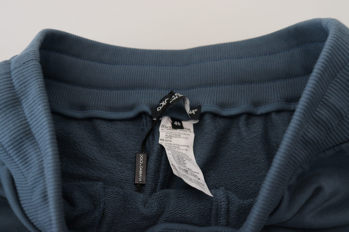 Shorts Bermuda décontractés pour homme en coton bleu Dolce &amp; Gabbana