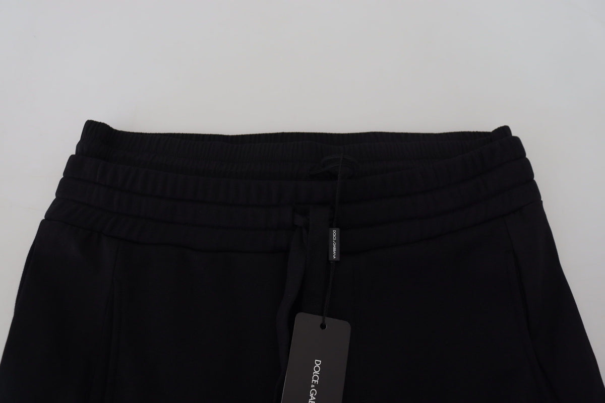 Shorts cargo en coton noir de Dolce &amp; Gabbana