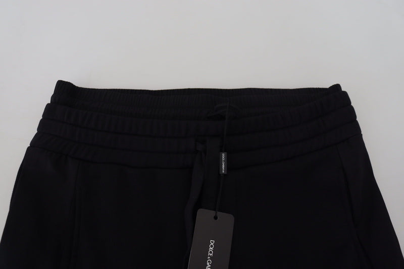 Shorts cargo en coton noir de Dolce &amp; Gabbana