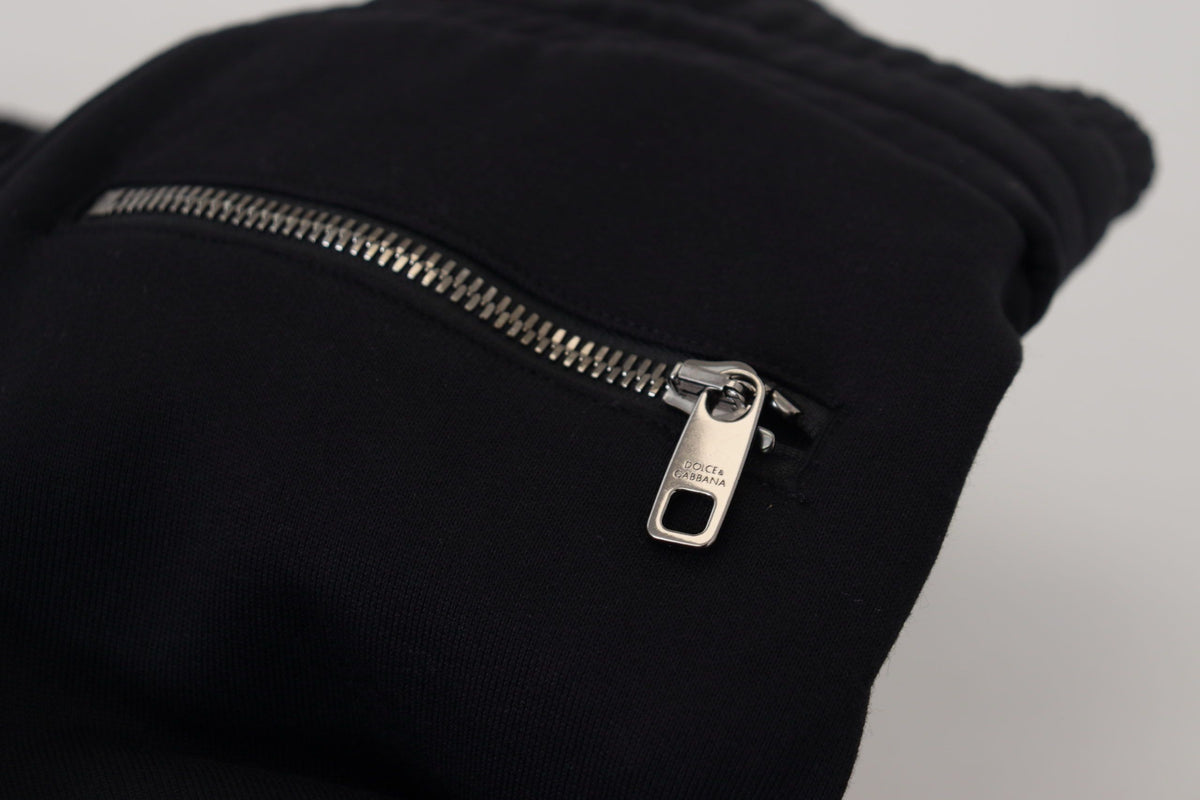 Shorts cargo en coton noir de Dolce &amp; Gabbana