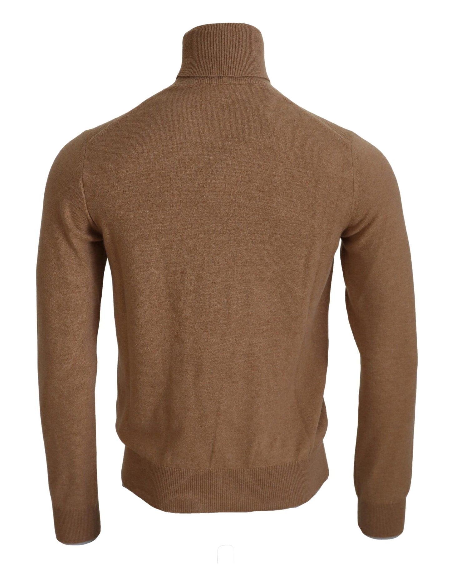 Pull en cachemire beige à col montant de Dolce & Gabbana