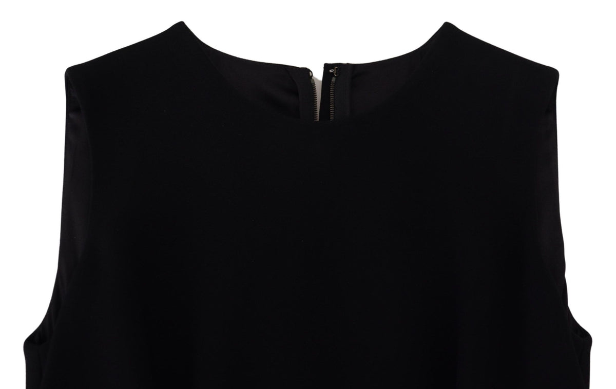 Robe Dolce & Gabbana Noire à Flare en Viscose