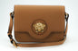 Sac à bandoulière élégant en cuir de veau Versace marron
