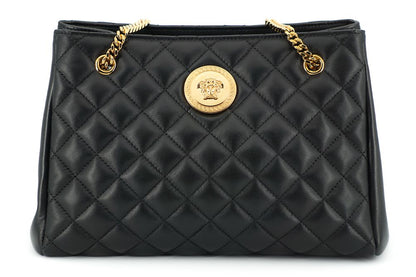 Versace Elegante Quilted Nappa Lederen Tas