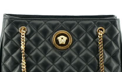Versace Elegante Quilted Nappa Lederen Tas