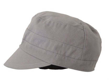 Dolce & Gabbana Casquette Gavroche Grise Homme Capello Coton Chapeau