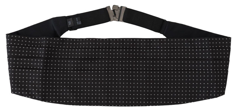 Ceinture large noire à pois Dolce &amp; Gabbana pour homme