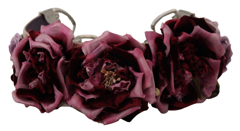 Dolce & Gabbana Multicolor Floral Appliques Shoulder Strap