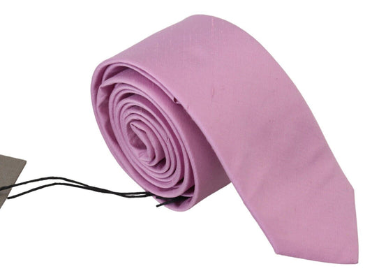 Cravate classique rose Daniele Alessandrini pour homme, accessoire en soie