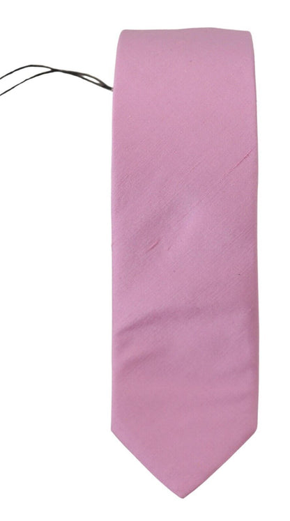 Cravate classique rose Daniele Alessandrini pour homme, accessoire en soie