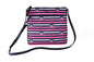 Kate Spade Jae Nylon Lederen Crossbody Handtasje, Roze met Strepen, Multi Kleuren