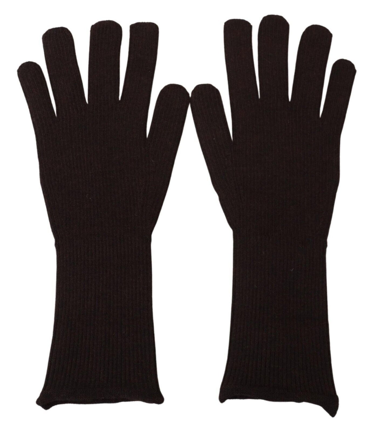 Gants pour homme Dolce & Gabbana en cachemire et soie marron