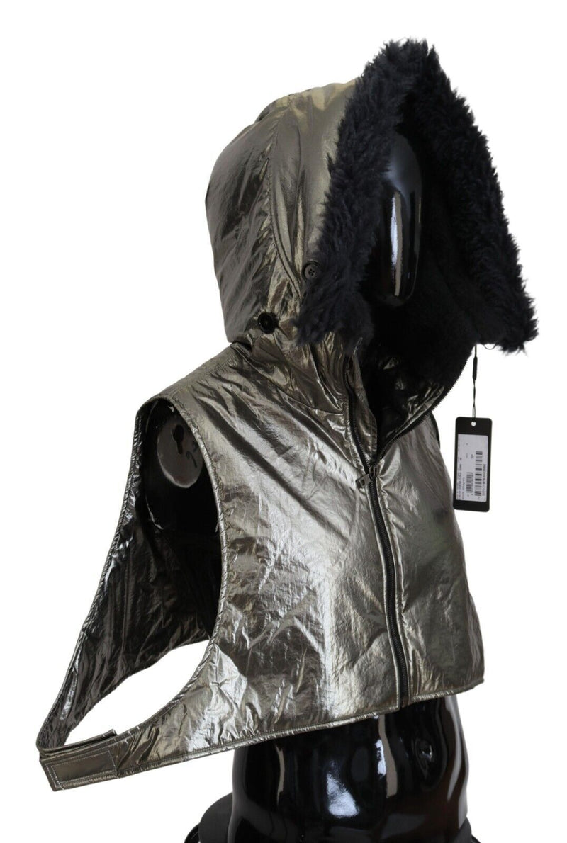 Dolce & Gabbana Zilveren Bont Hoofddoek Heren Capello Nylon Hoed