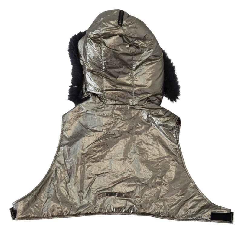Dolce & Gabbana Zilveren Bont Hoofddoek Heren Capello Nylon Hoed