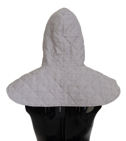 Dolce & Gabbana Chapeau en nylon matelassé blanc, taille unique