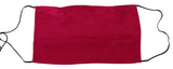 Masque en Coton Plissé Rouge Dolce & Gabbana avec Élastiques