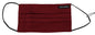 Masque facial Dolce & Gabbana en soie marron plissée avec élastique et sangle d'oreille, taille unique