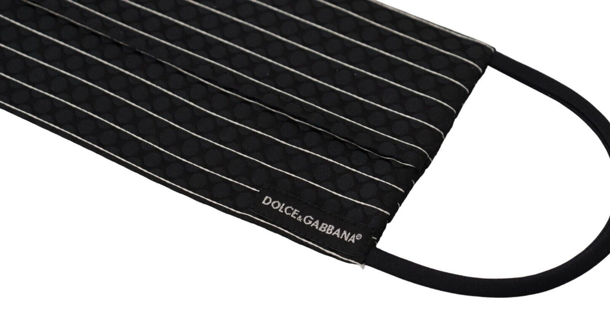 Masque Dolce & Gabbana à Élastique Noir et Blanc