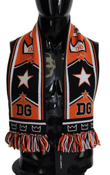 Foulard châle imprimé logo DG multicolore Dolce &amp; Gabbana pour homme