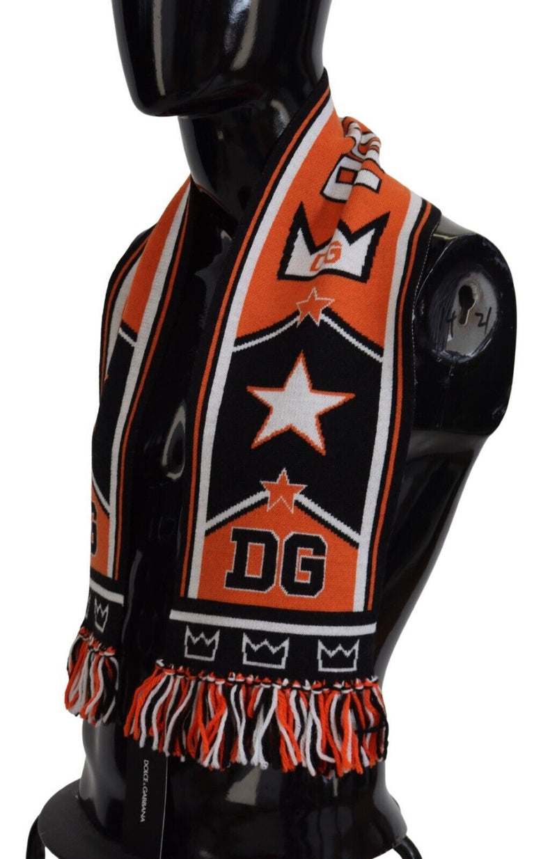 Foulard châle imprimé logo DG multicolore Dolce &amp; Gabbana pour homme