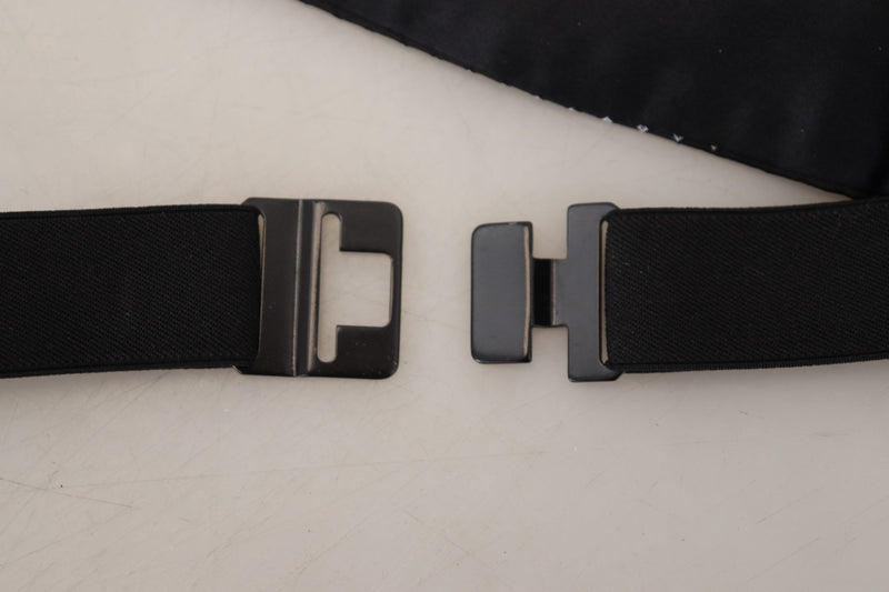 Ceinture large noire à pois Dolce &amp; Gabbana pour homme
