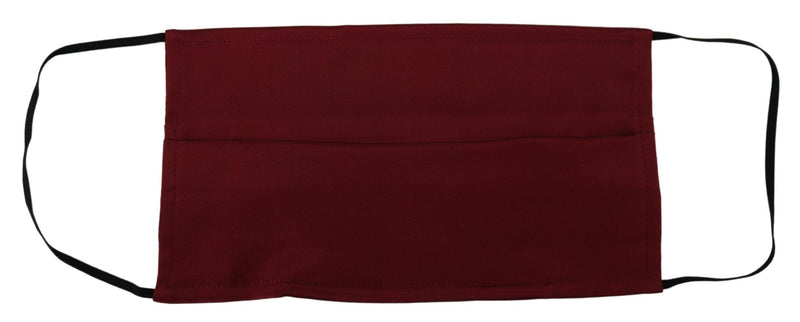 Masque en Soie Plissé Maroon Dolce & Gabbana avec Élastiques