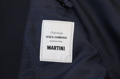 Dolce &amp; Gabbana donkerblauwe wollen, enkelgeknopte MARTINI blazer.